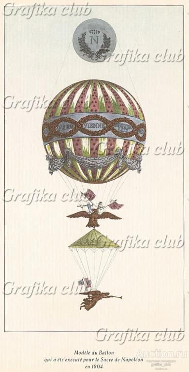 1804 г. Неудачная модель воздушного шара, которую