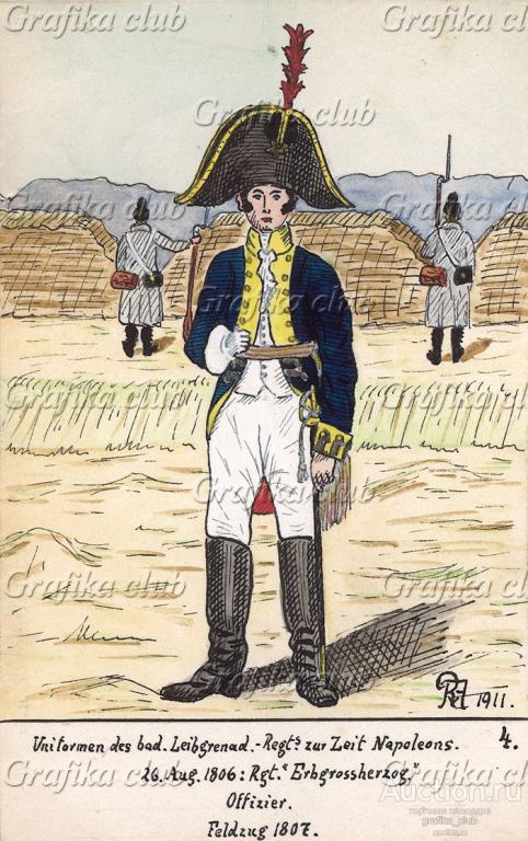 1806-07 гг. Офицер лейб-гренадерского полка