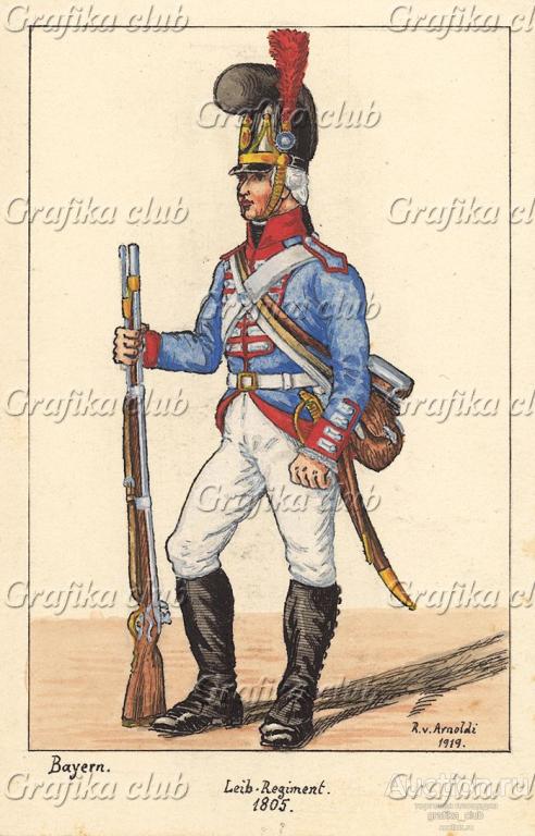 1805 г. Пехотинец гвардейского полка армии