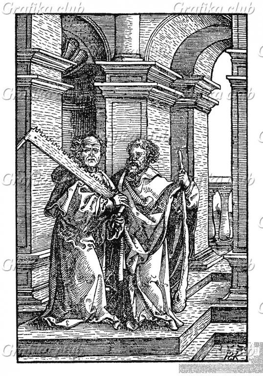 Святые апостолы Симон и Фаддей. Эрхард Шён для