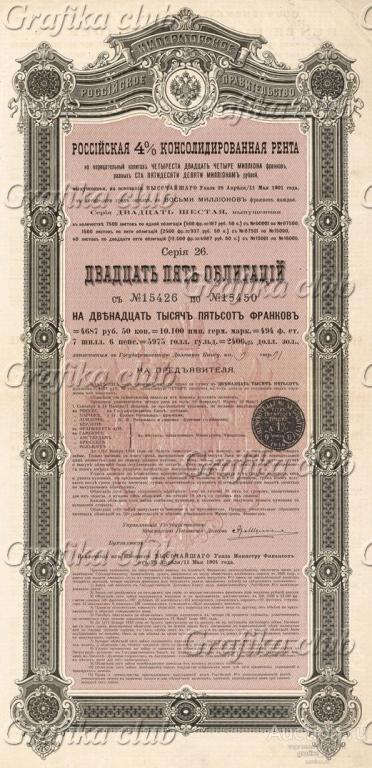 Российская 4% консолидированная рента. Каждая