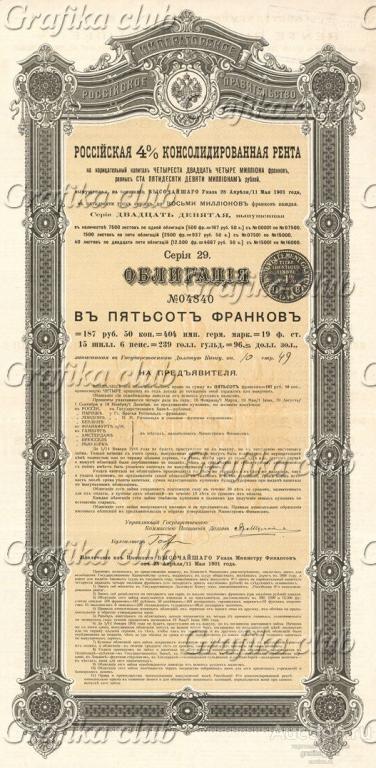 Российская 4% консолидированная рента. Каждая