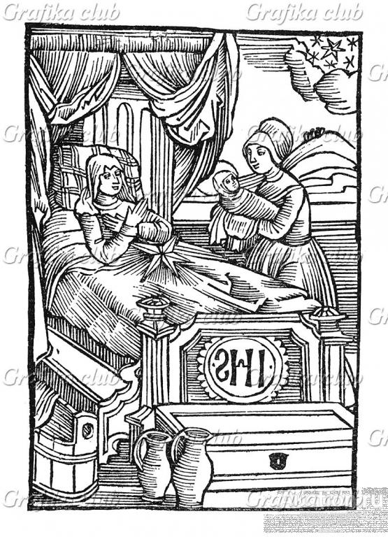 Рождение Святого Вольфганга. Из "Жития Святого