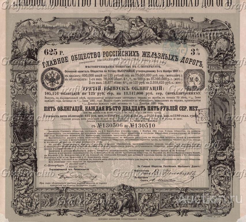 Главное общество Российских железных дорог. Пять