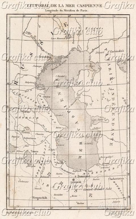 Карта каспийского моря старая