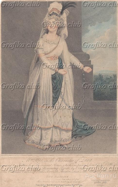 Английская актриса Элизабет Поуп (1740-1797)