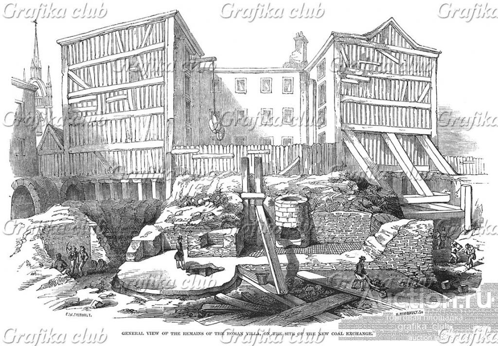 Руины фундамента древней виллы периода римского