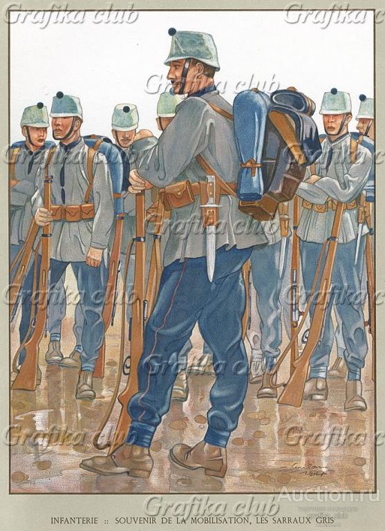 Униформа швейцарской пехоты во время Первой