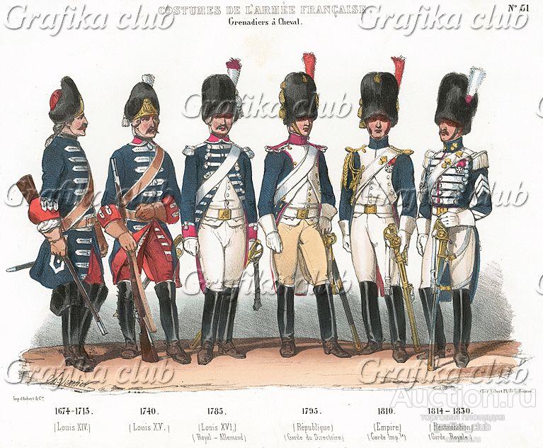 Униформа французских конных гренадеров с 1674