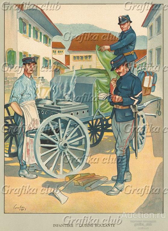 Полевая кухня. Униформа швейцарской пехоты