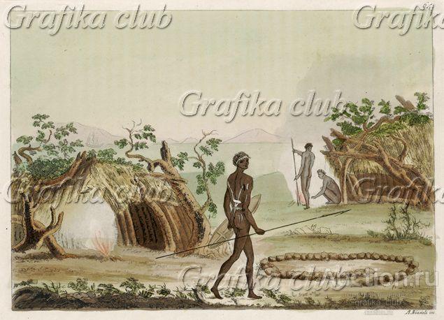 Хижины жителей Новой Голландии (официальное