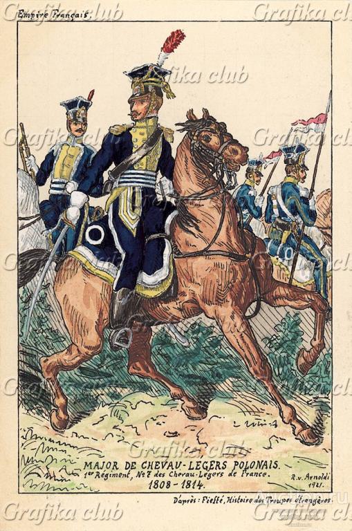 1808-14 гг. Майор 1-го польского полка легкой