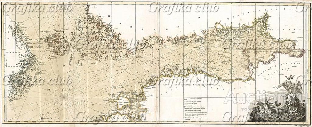 Карта морская Финскаго залива, собранная из карт