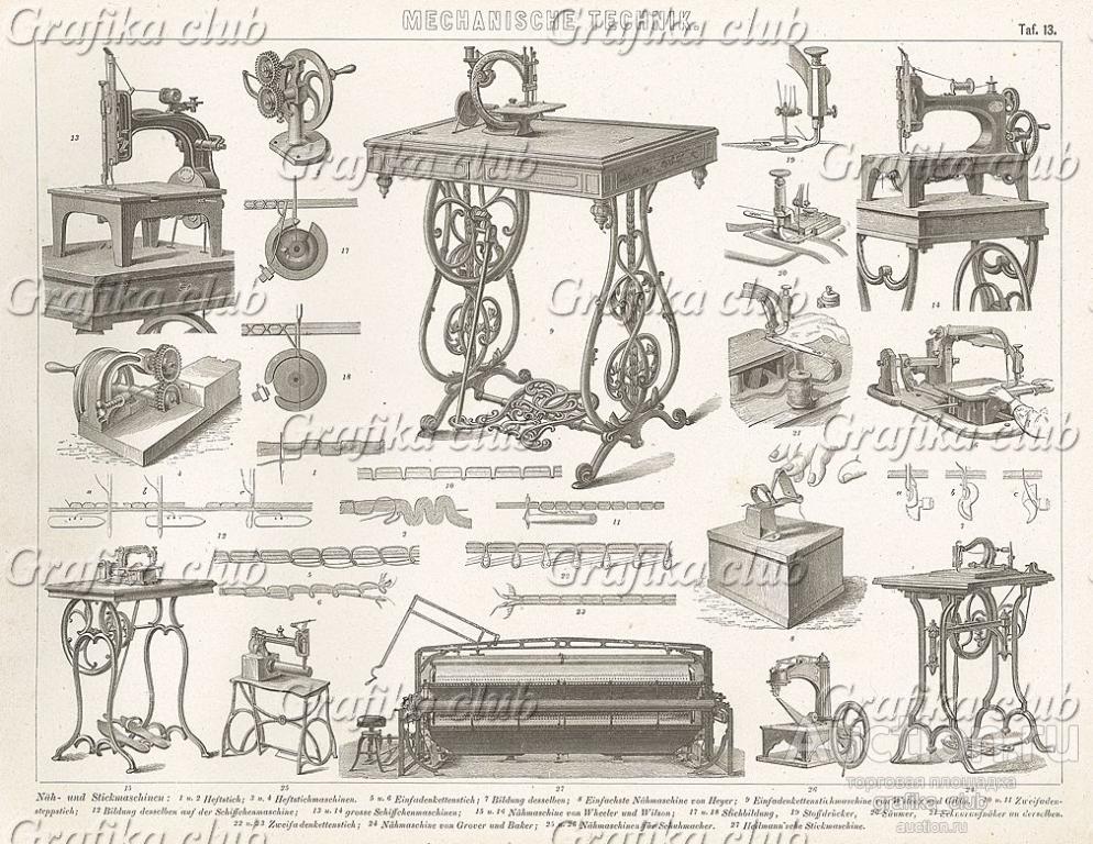 Швейные и вышивальные машины. Иллюстрированная