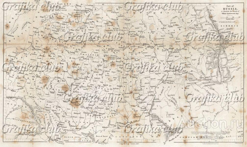 Карта, иллюстрирующая маршрут путешествия Вильяма