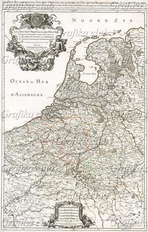 Семнадцать провинций Нидерландов. Les dix-sept