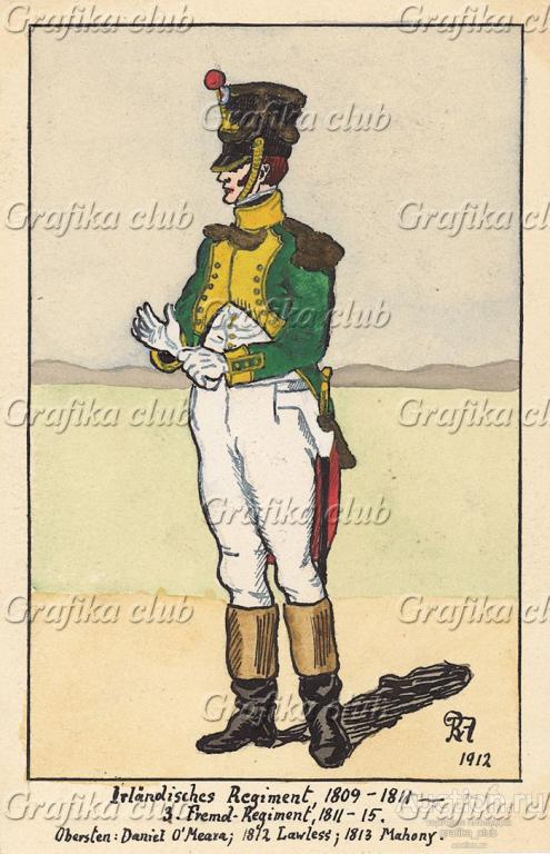 1809-15 гг. Офицер ирландского легиона Великой