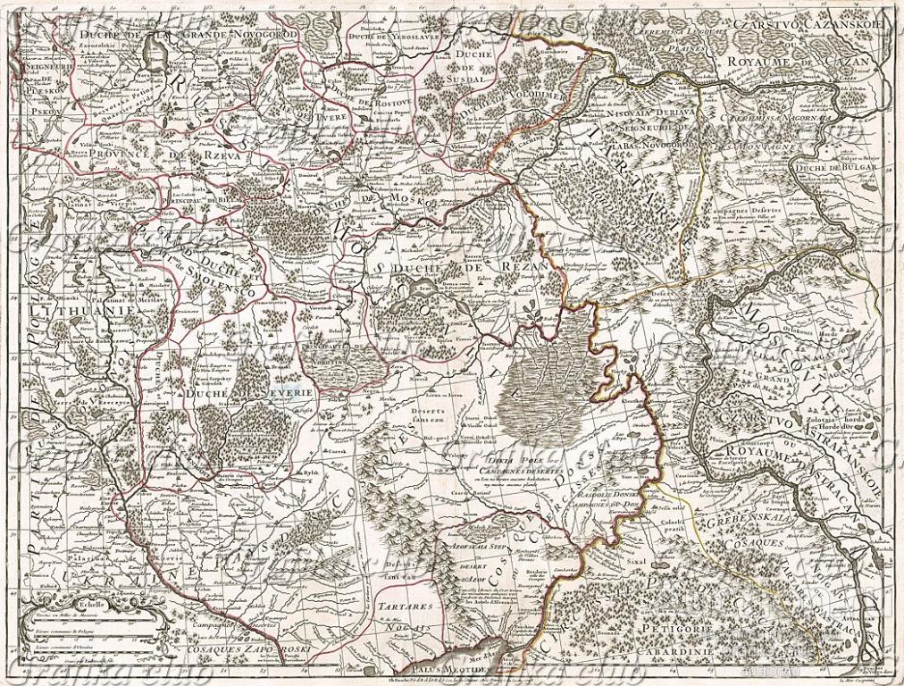 Карта француза де лиля 1706