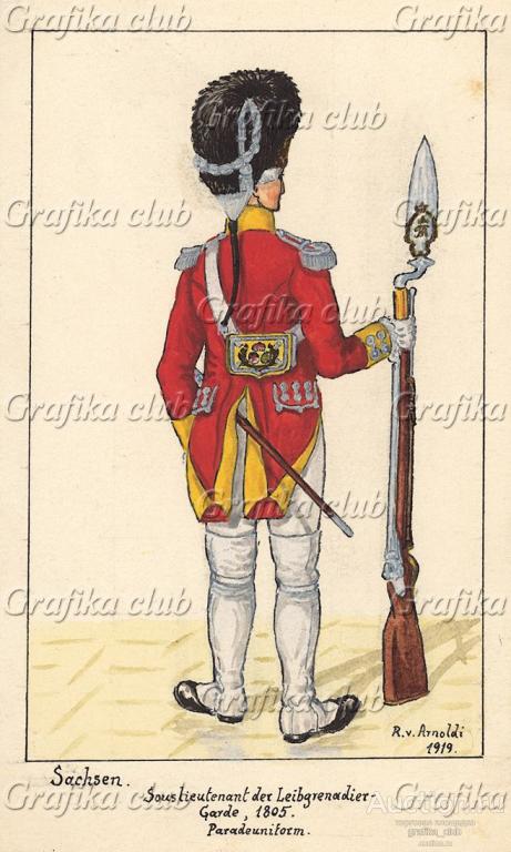 1805 г. Младший офицер лейб-грендерского полка