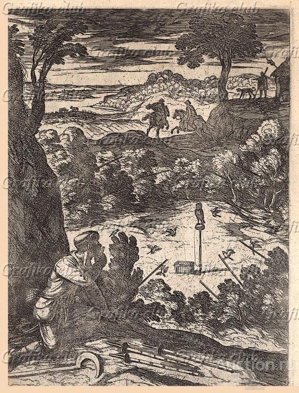 Ловля птиц на сову. Из первого (1622 г.) издания