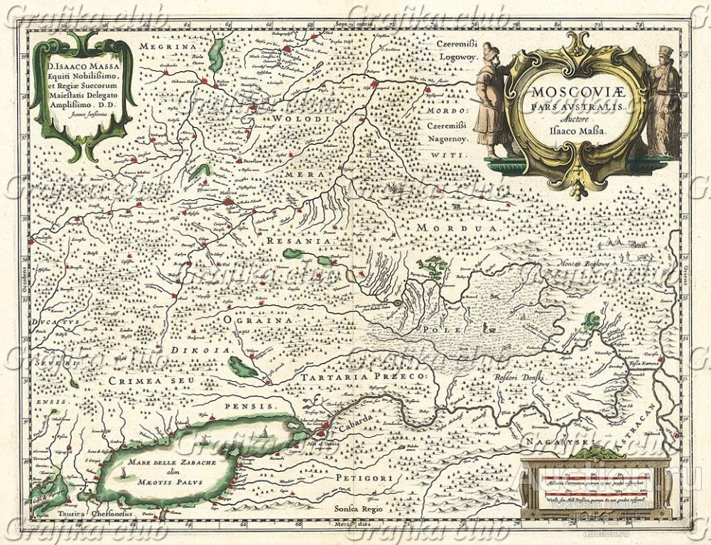 Московия, южная часть. Moscovia, Pars Australis