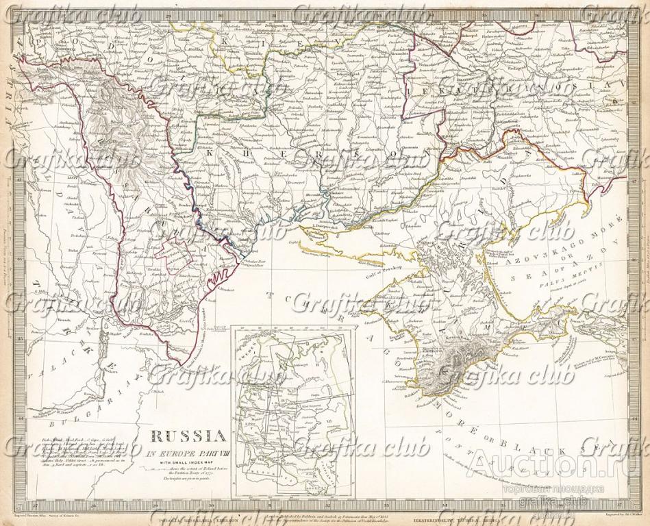 Карта Европейской России (часть 8). Maps of the