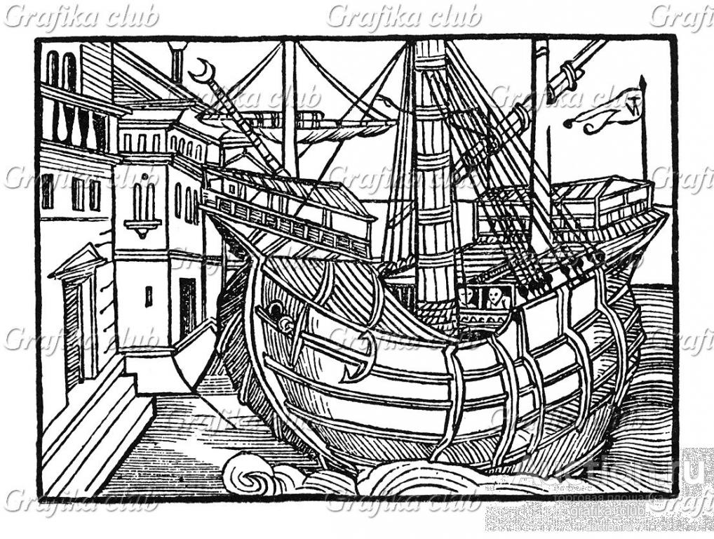 Прибытие на остров Малакка. Иллюстрация Йорга Бреу