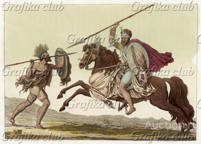 Абиссинские воины (из работы Джулио Феррарио