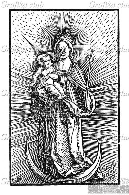 Торжество Богоматери. Иллюстрация Ганса Шауфелейна