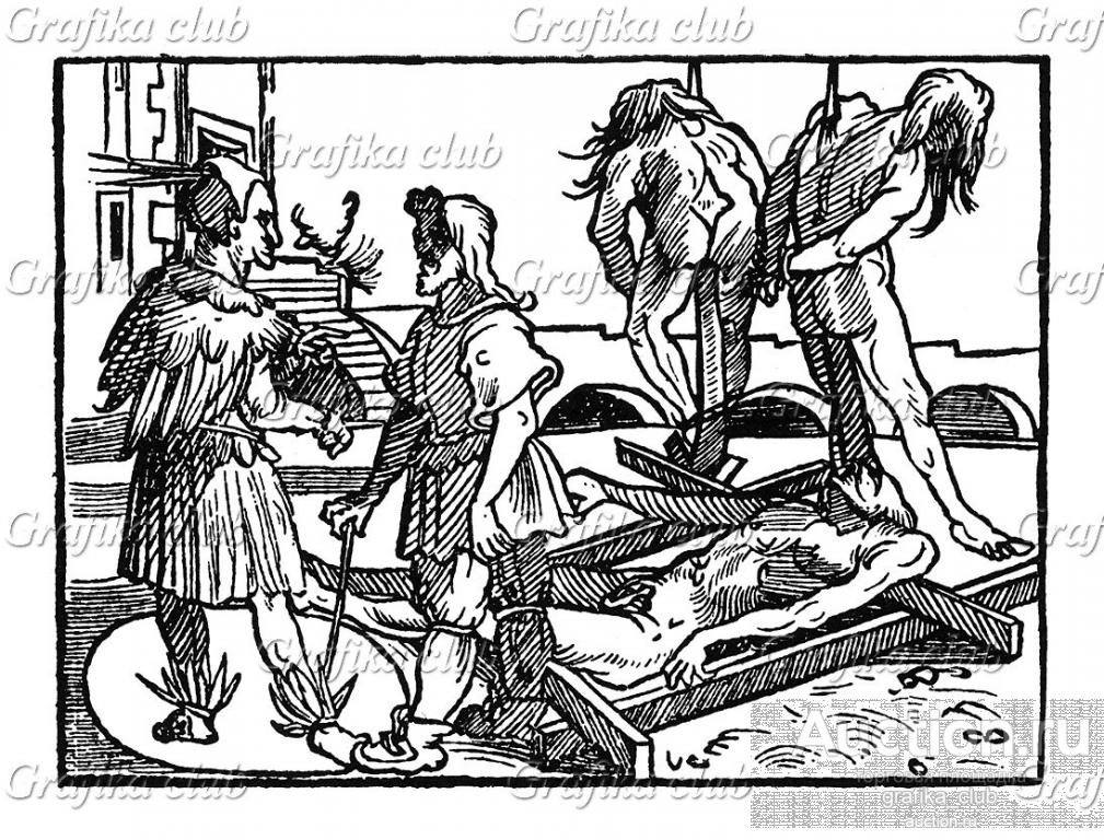 Казнь в Калькутте. Иллюстрация Йорга Бреу Старшего