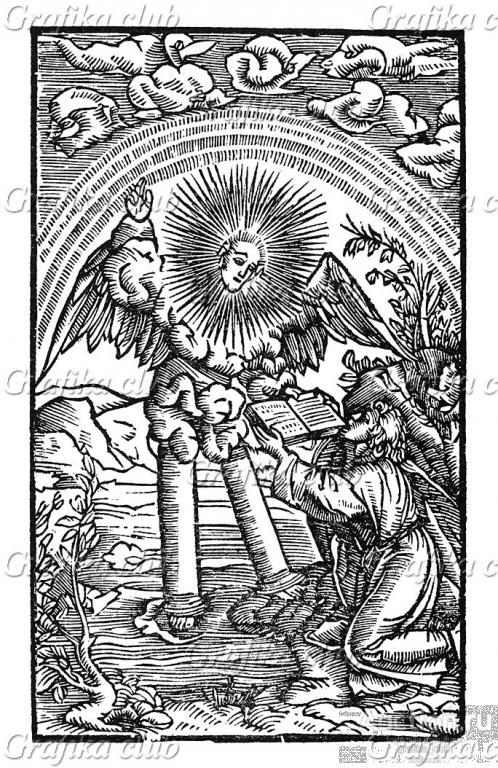 Откровение Иоанна Богослова. Ангел, сходящий