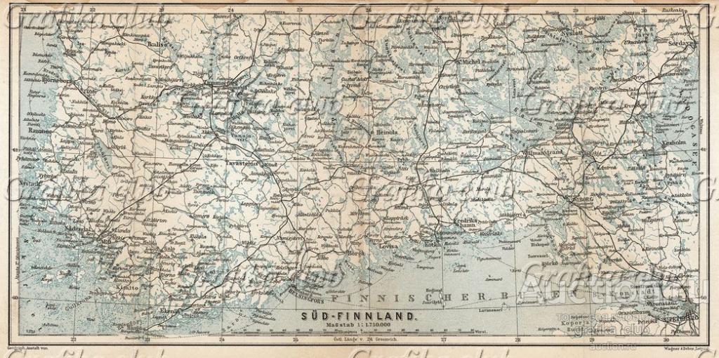 Великое княжество финляндское карта 1914