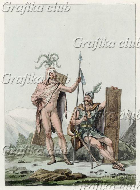 Военный вождь древних германцев и римский легионер