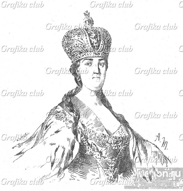 Рисунок екатерины великой