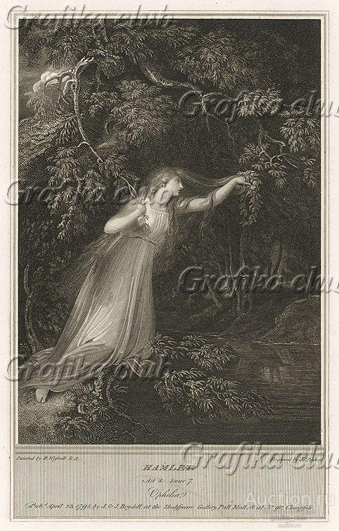 Иллюстрация к трагедии Шекспира "Гамлет", акт III