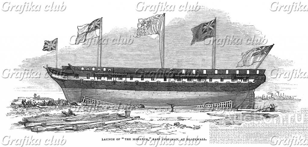Спуск на воду нового корабля британского флота под
