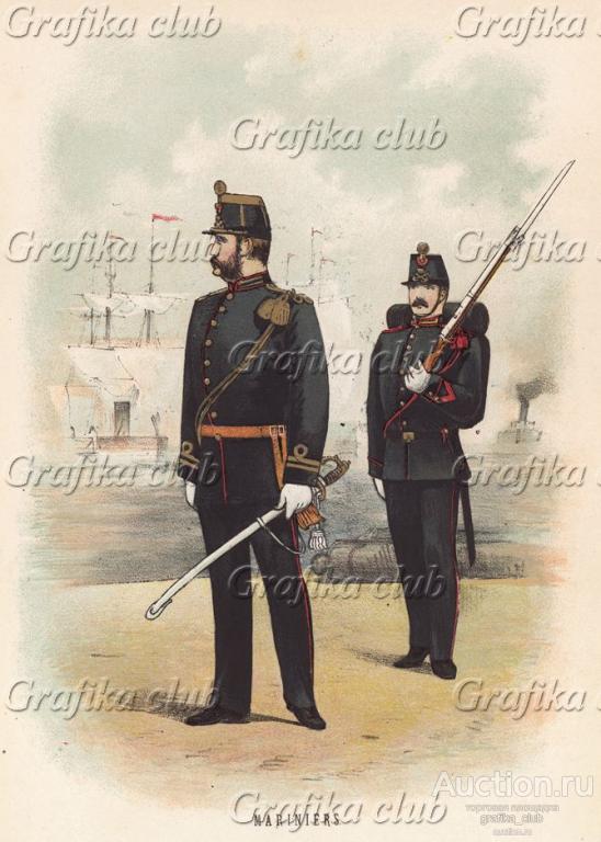 Капитан и солдат голландской морской пехоты
