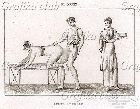 Спинтрия. Фреска из Помпеев. Картина первой