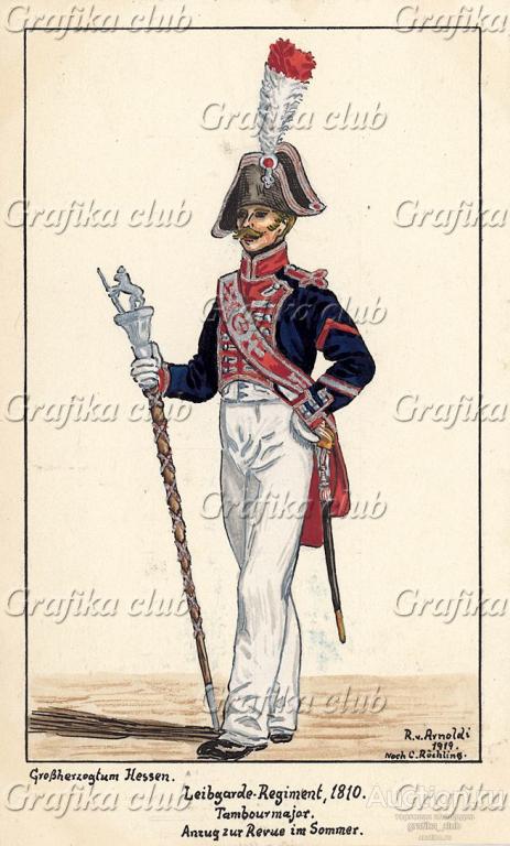 1810 г. Тамбур-мажор гвардейского пехотного полка