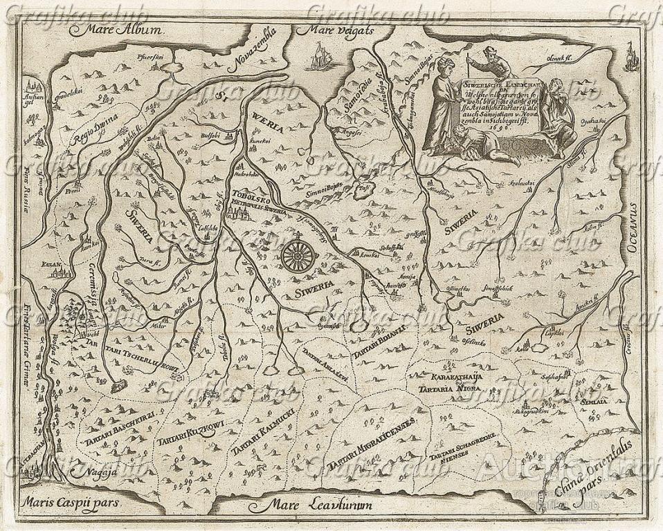 1690 года карта