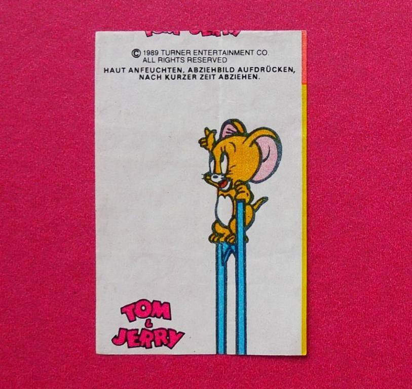 Вкладыш Tom and Jerry Tattoos 1989