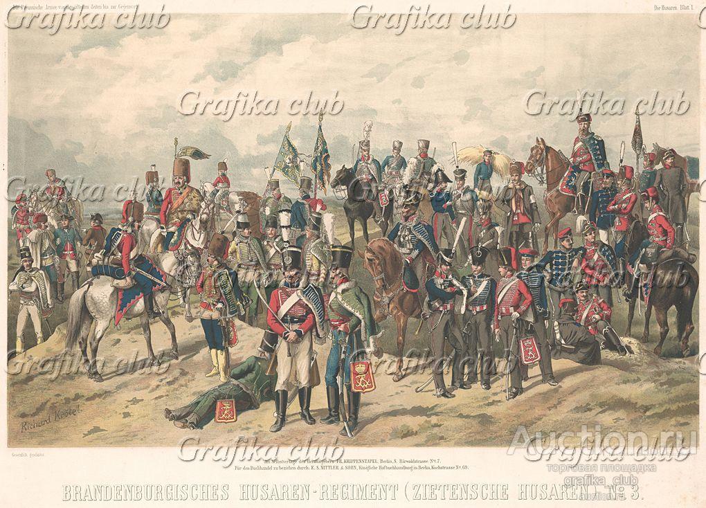 Униформа Бранденбургского гусарского полка №3 (фон