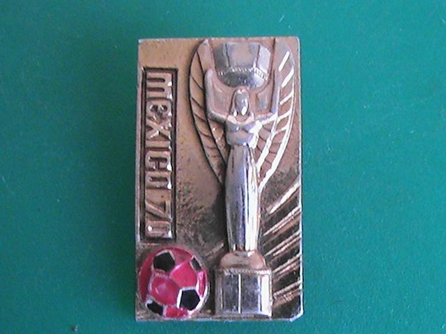 Значок "Mexico 70". Спорт. Футбол. Чемпионат мира. Мексика. 1970. СССР.