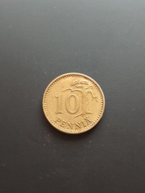Финляндия 10 пенни 1963 г.