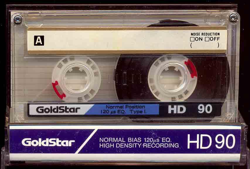 Аудио Кассета GoldStar HD 90 (модель 1989 г.) не частая