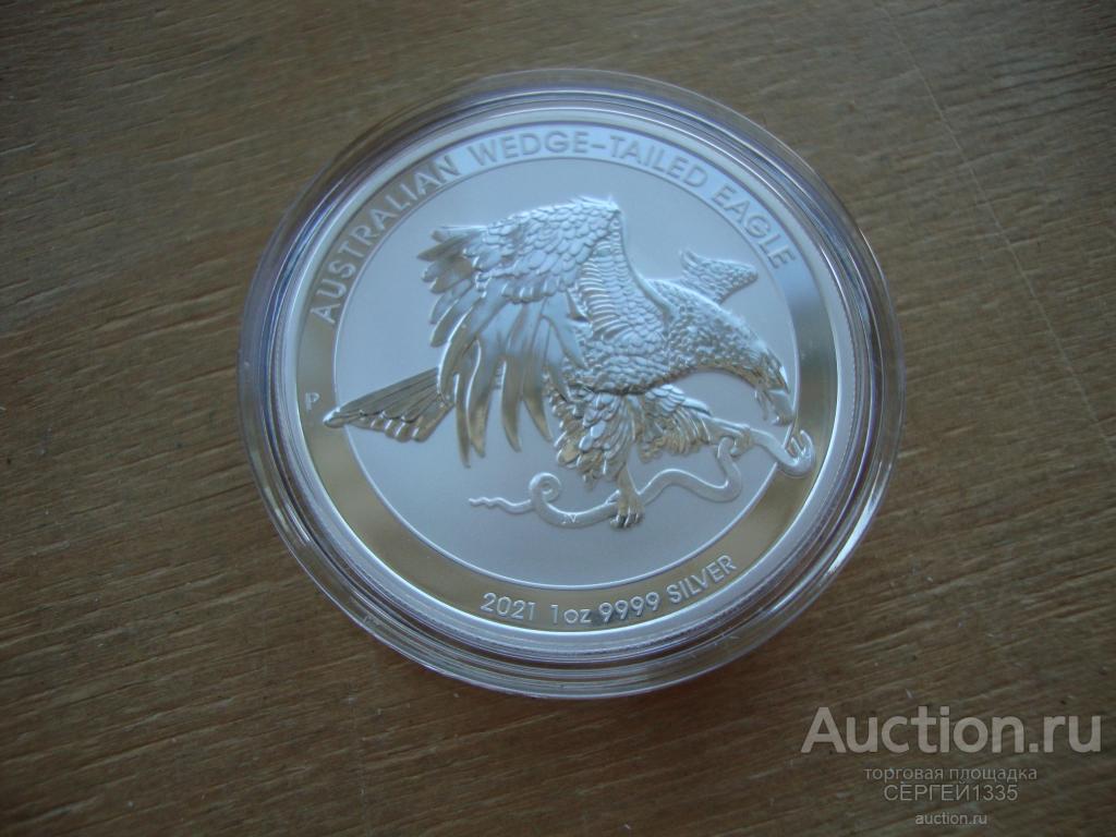 Австралия 1 доллар 2021 Клинохвостый орел СЕРЕБРО