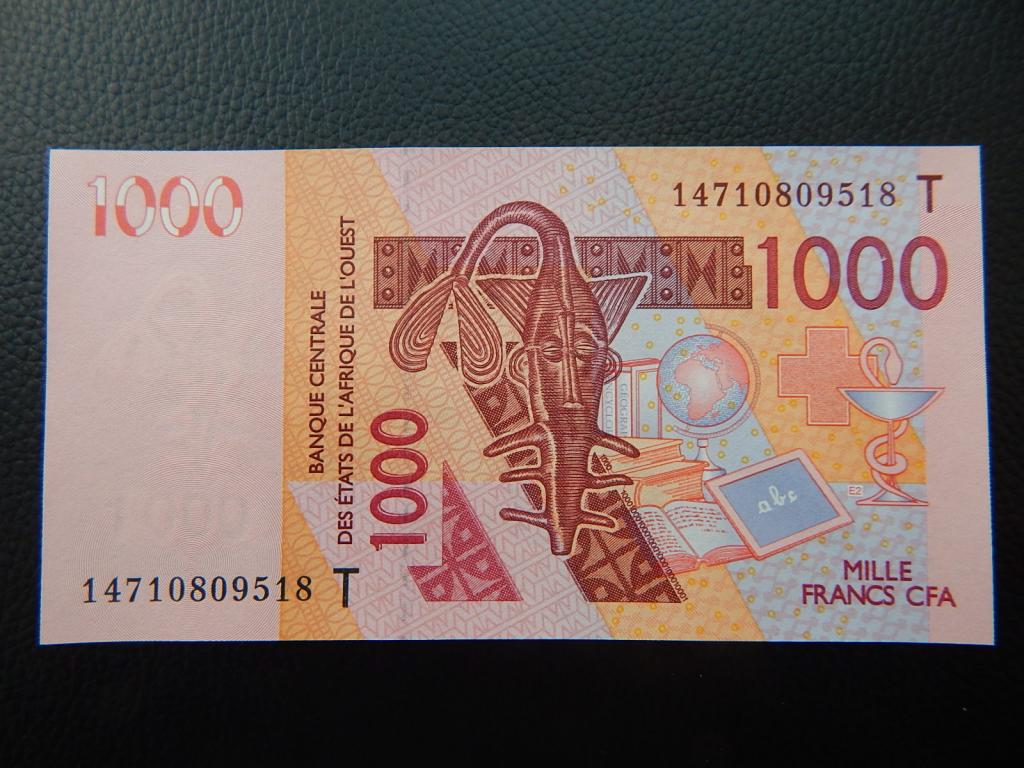 Бона 1000 франков 2003 (2014) года Того UNC