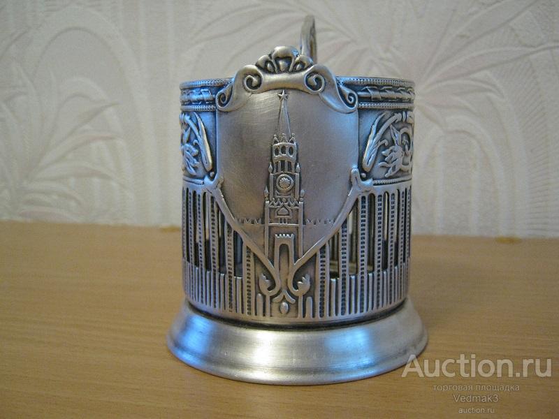 Подстаканник Спасская башня Кольчугинский з - д мельхиор