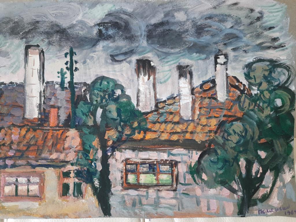 Полянская Л.С. (1905-1979)  Дым над городом