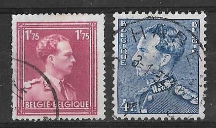 Бельгия 1950 г. Король Леопольд III, гаш.